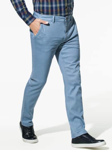 Sport-Chino Jeansblau
