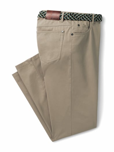 Extraglatt-Stretchbund Five Pocket Beige