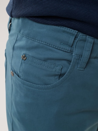Extraglatt Dehnbund Five-Pocket Ozeanblau
