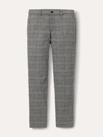 Premium Sport-Flanell Hose Grau kariert