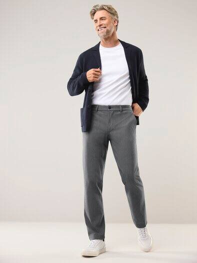 Macht-Alles-Mit Hose 2.0 Grau Gestreift