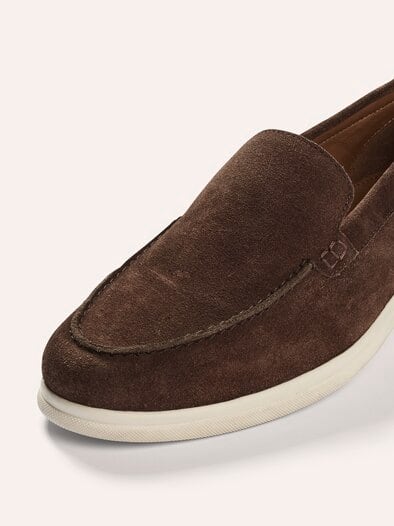 Velours-Loafer Braun