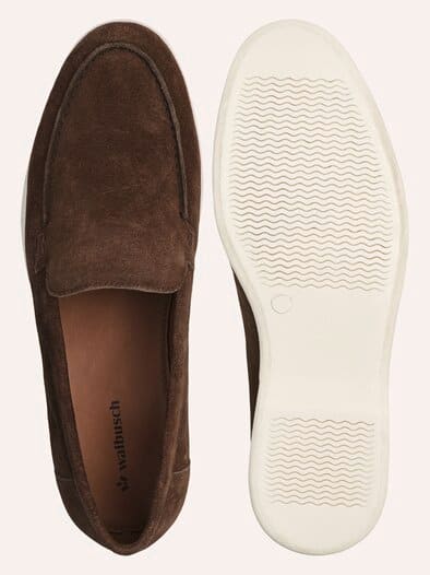 Velours-Loafer Braun