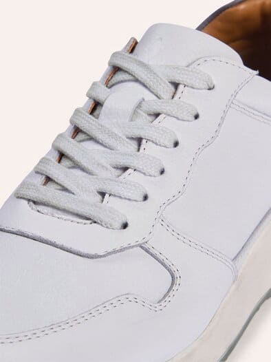 Leder Sneaker Weiß