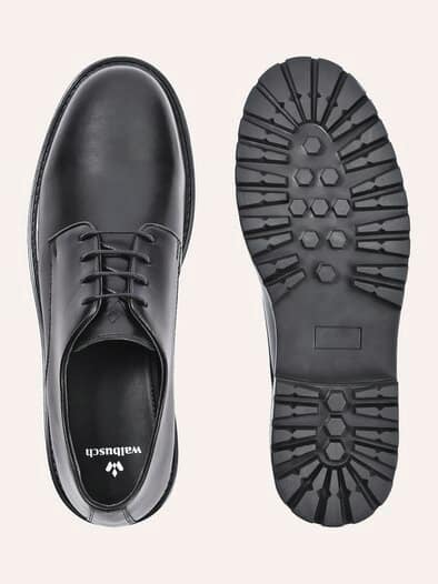 Leder Derby Schwarz