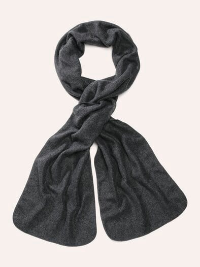 Fleece-Schal Grau Meliert