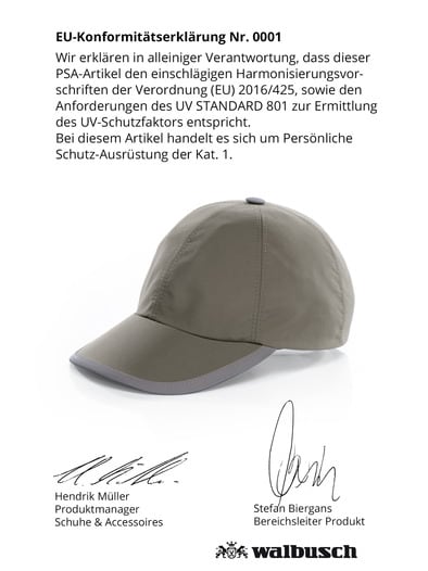 Baseballkappe UV-Schutz Schilf