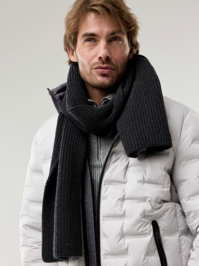 Merino-Schal Graphite