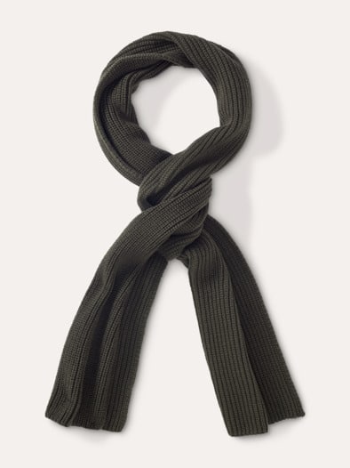 Merino-Schal Krokogrün