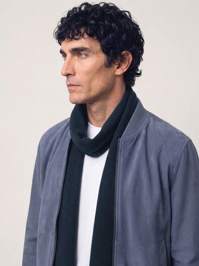 Cashmere Schal Navy