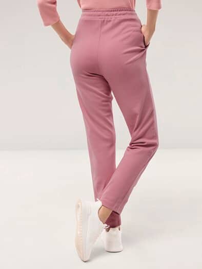 Baumwollstretch Hose Rosenholz