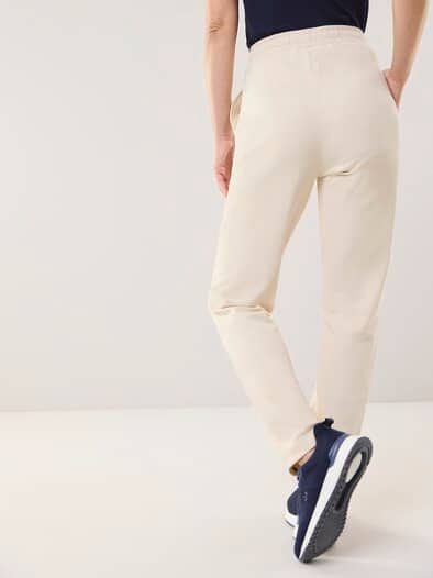 Baumwollstretch Hose Creme