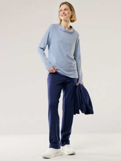 Wellness-Sweaty  Auszeit Jeans Melange