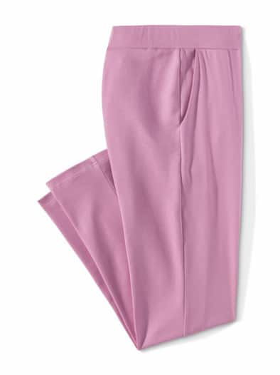 Baumwollstretch Marlenehose Orchidee