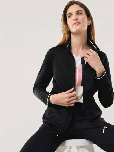 Extraglatt Freizeitjacke Schwarz