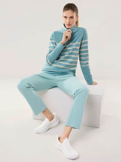 Baumwollstretch Troyer Gletschergrün