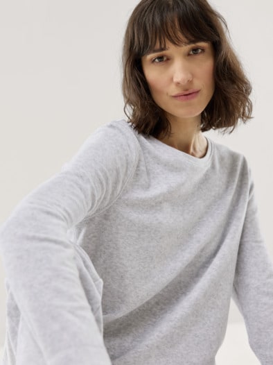 Nicki Kuschel Anzug Grau Melange