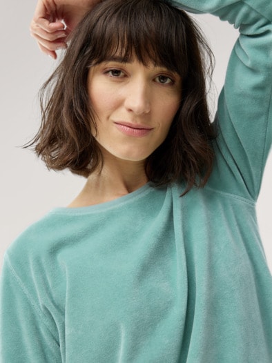 Nicki Kuschel Kleid Gletschergrün