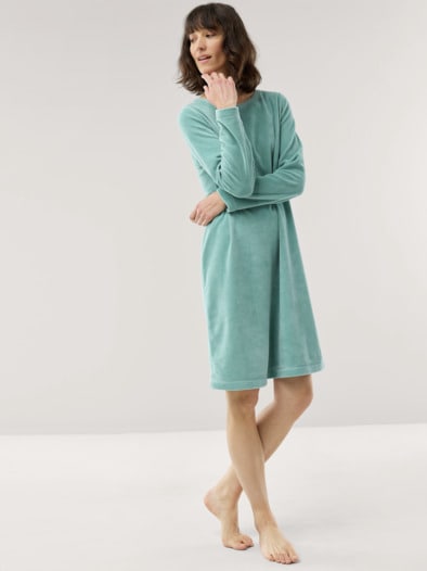 Nicki Kuschel Kleid Gletschergrün