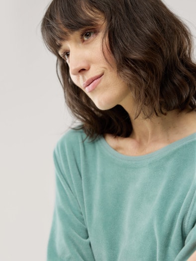 Nicki Kuschel Kleid Gletschergrün