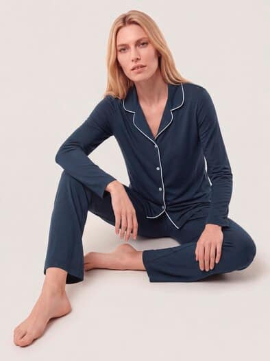 Pyjama aus Modal Jersey Nachtblau