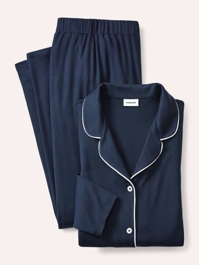 Pyjama aus Modal Jersey Nachtblau