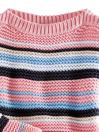 Struktur Streifen Pullover Rose Walbusch