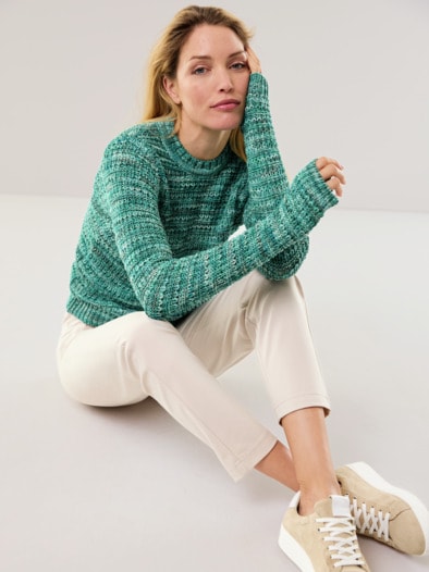 Edelgarn-Pullover Bella Italia Aqua Multicolor