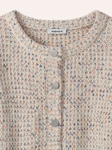 Strickjacke Bouclegarn Multicolor Offw