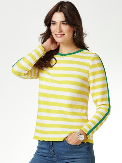 Ringelpullover Kontrast-Streifen