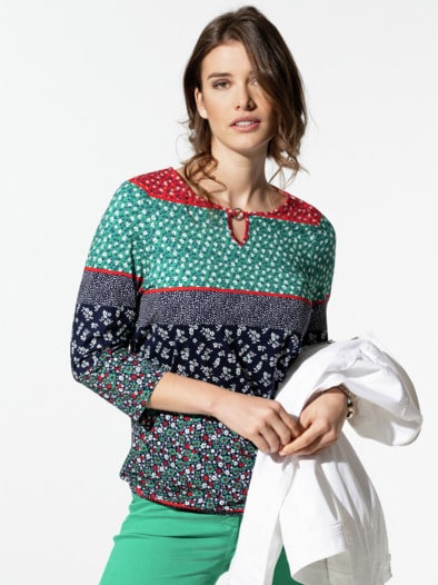 Blouson-Shirt Streublumen Blouson-Shirt Streublumen