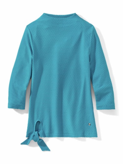 Struktur-Sweaty Feel Good Pfauenblau