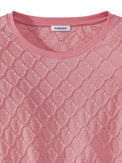 Baumwollshirt Strukturmuster Rosenholz
