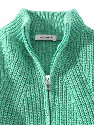 Patentstrickjacke Nahtlos Pfefferminz