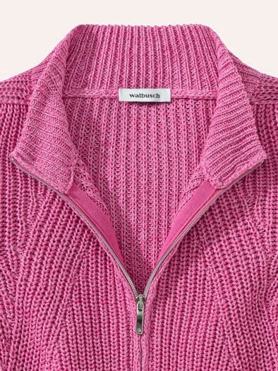 Patentstrickjacke Nahtlos Fuchsia