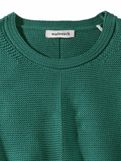 Baumwoll-Pullover Everyday Smaragd