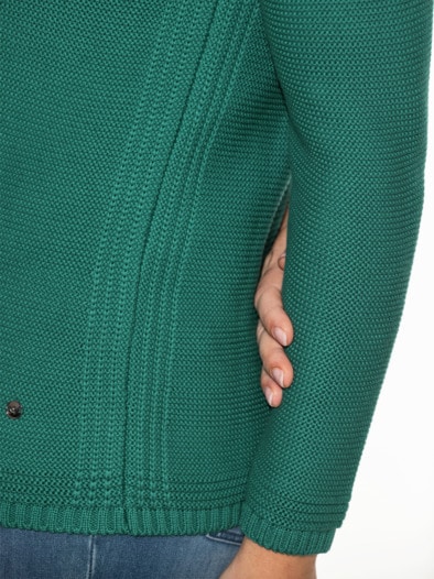 Baumwoll-Pullover Everyday Smaragd