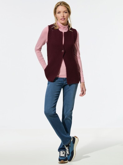 Strickweste Merinomix Barolo