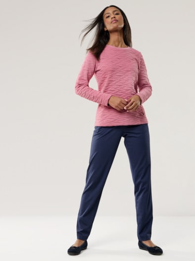 Jacquard-Sweaty 3D Rosenholz