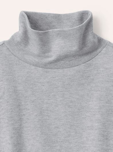 Wärmendes Sweatshirt mit Schalkragen Silber Melange