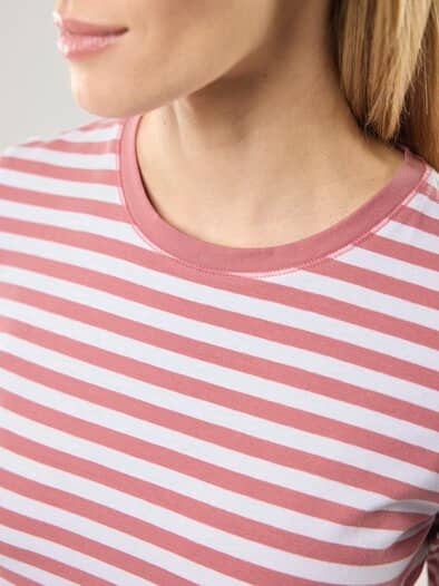 Baumwoll Ringelshirt Rosenholz