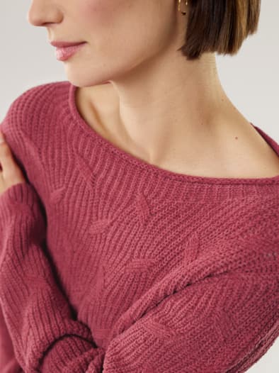 Baumwoll-Samt Pullover Siena