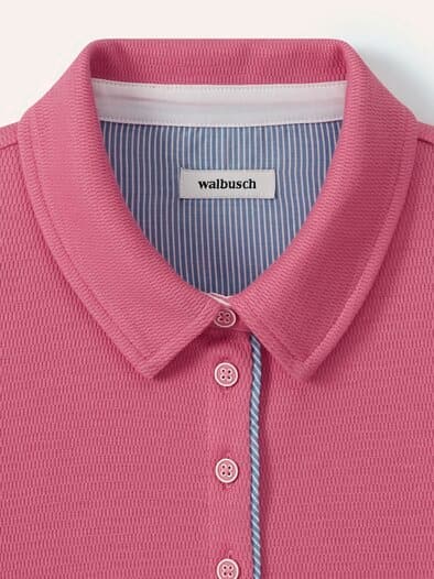 Poloshirt Strukturmuster Malve