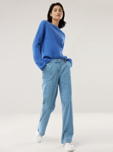 Cashmere Pullover 100 Prozent Azurblau