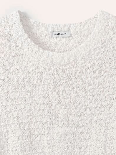 Strukturpullover mit Noppen-Effekt Offwhite