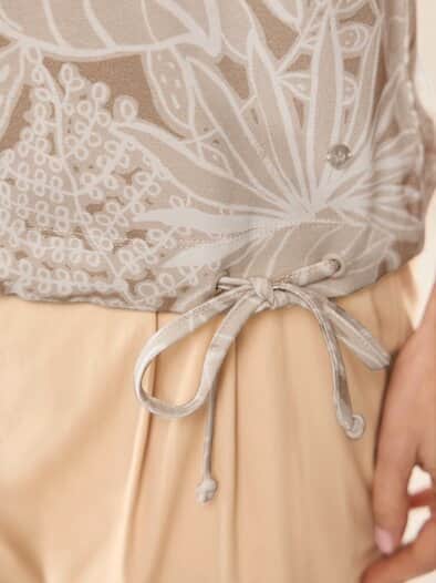 Blousonshirt Tropenwald Sand