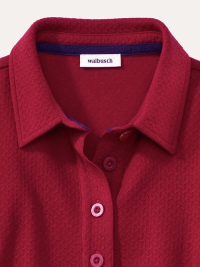 3D Struktur Polo Dunkelrot