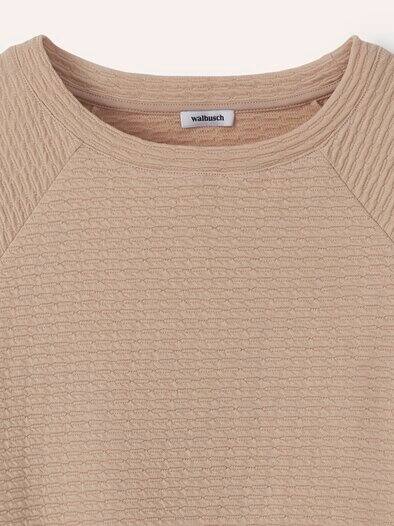 Sweatshirt mit Struktur Sand