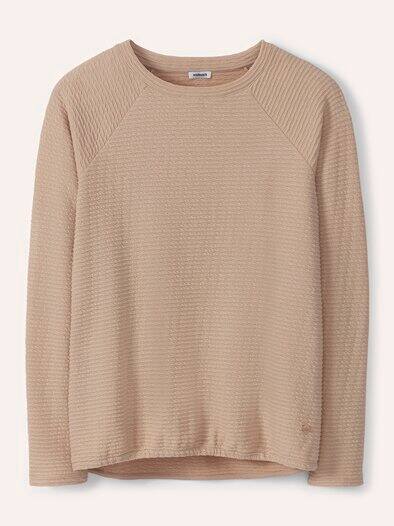 Sweatshirt mit Struktur Sand