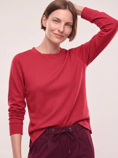 Edelbasic Sweatshirt Dunkelrot